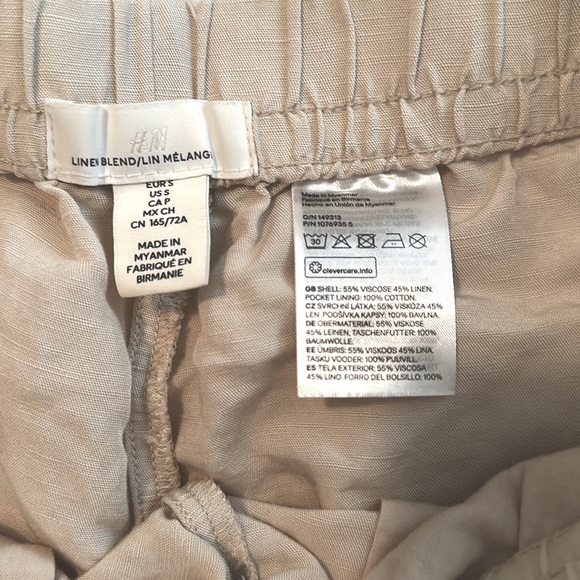 H&M linen blend shorts, SMALL - Picture 6 of 6